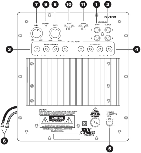 Dayton Audio SA100 100W Subwoofer Plate Amplifier